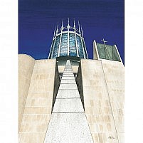 The Liverpool Catholic Cathedral (or Metropolitan Cathedral)
