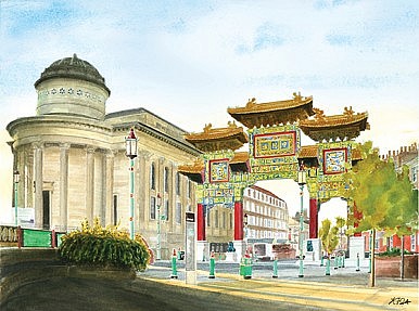 Chinatown and the Chinese Arch Liverpool