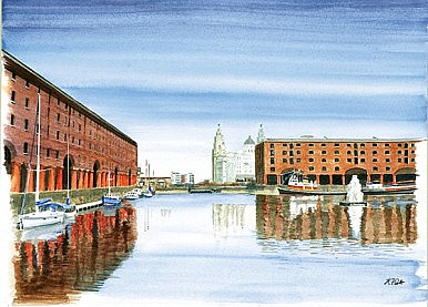 The Albert Dock and The Liver Buildings