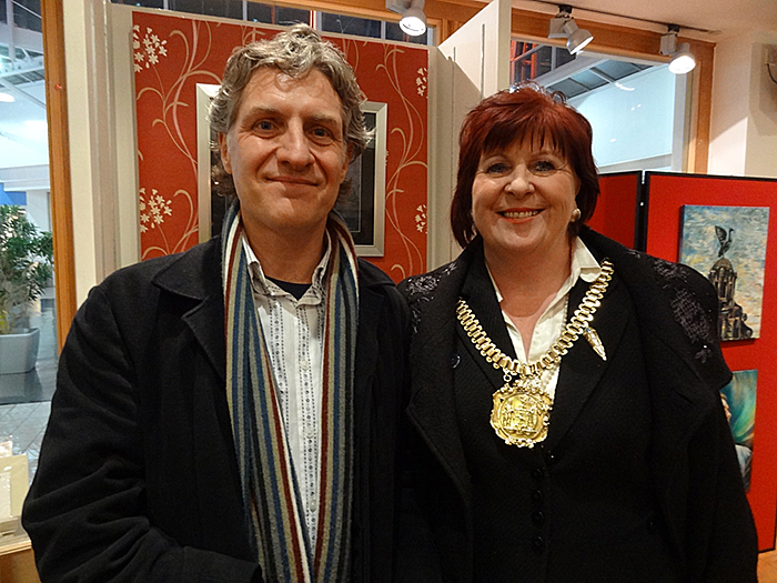 Keith F Smith and Lord Mayor Sharon Sullivan